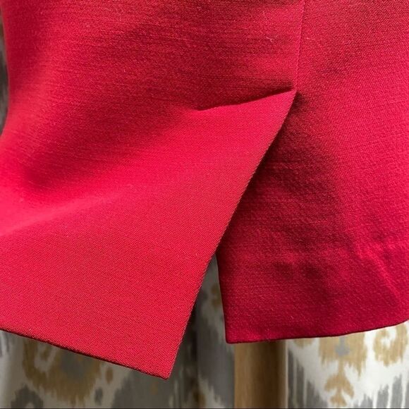 Ralph Lauren Red Wool Knee Length Pencil Skirt - Picture 13 of 16